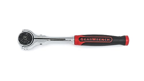 GEARWRENCH 81224 Roto-Ratsche, 1/4-Zoll-Antrieb, 72 Zähne, Doppelmaterial, 6-3/4 Zoll von GEARWRENCH