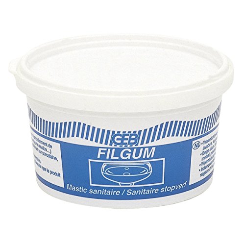 GEB Filgum Spachtelmasse 104011 auf der Basis von Gummi für Wassersäule, N ° 1 x 200 g) von GEB