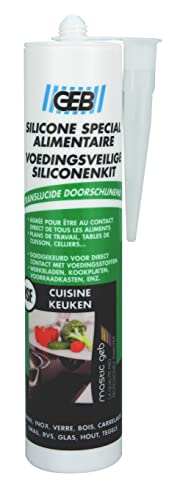 GEB Silikon-Dichtstoff für Lebensmittelkontakt transparent 280 ml von GEB