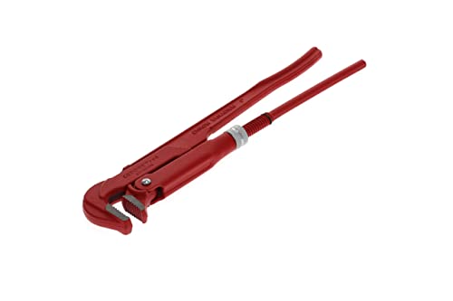 GEDORE Red 90 Degree Angled Pipe Wrench, Span 25 mm / 1 Inch, Swedish, Solid, Offset Teeth R27100010 von Gedore Red