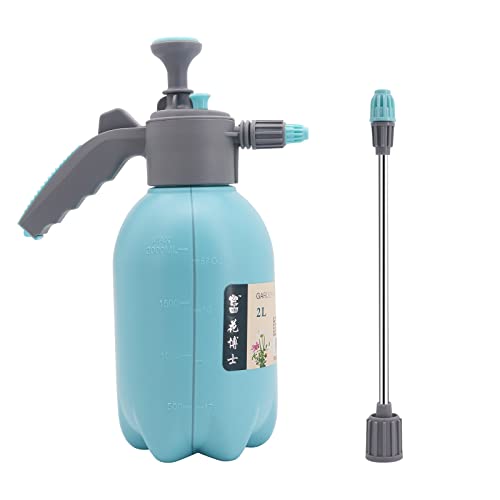 GENCAM Gartenspritze Sprühflasche, 2 Liter Wassersprühflasche Pflanzen, Handsprühflasche Drucksprüher für Garten, Reinigung, Wassernebel, Unkrautvernichter, Sprühflasche von GENCAM