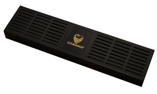 GERMANUS Riesiger Kristalle Humidor Zigarren Befeuchter XXXL mit ca. 30 cm Länge in Schwarz für ca. 100-200 Zigarren Humidor Volumen von GERMANUS