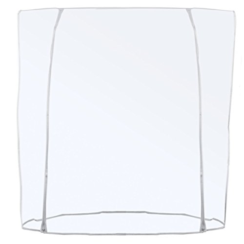 Transparente Abdeckhaube für Konfektionsständer - Doppel-Reißverschluss Länge 120/150/180cm (180cm) von GERSO