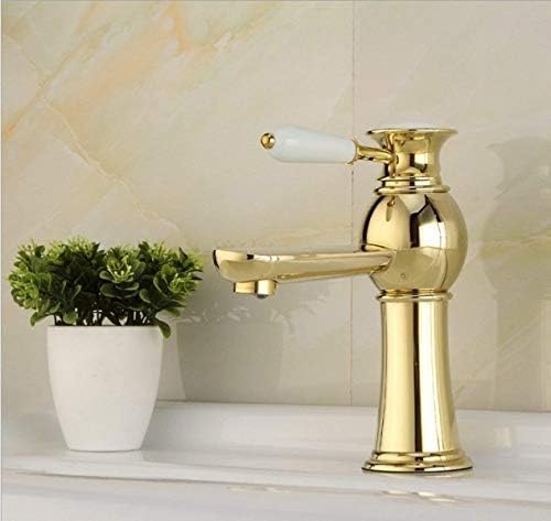 Ceramic Kitchen Hot And Cold Mixed Water Gold Retro EuropUPC Style American Style Satin Finish Sink Bubbler Faucet Fengong von GETIPOTY