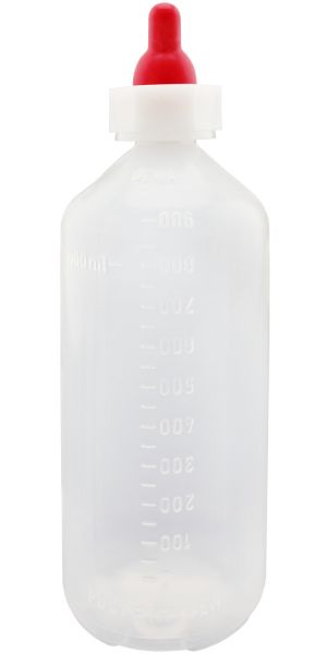 GEWA Lämmerflasche 1 Liter, mit Sauger, Milchflasche, Lämmertränkef... von GEWA