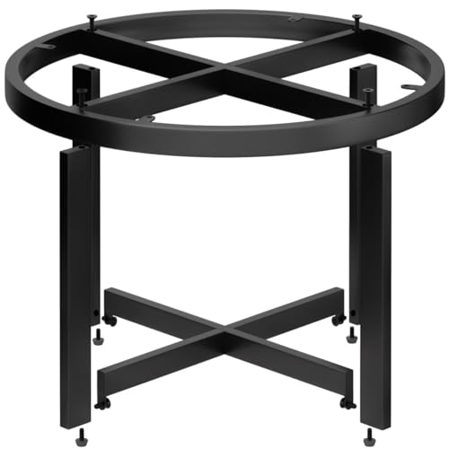 GGMMÖBEL Orlando | Tischgestell für Couchtisch | Tischbeine | Stahl | Tischfüße | Größe: Ø 48,5 | Gesamthöhe: 50 cm | Schwarz von GGMMÖBEL