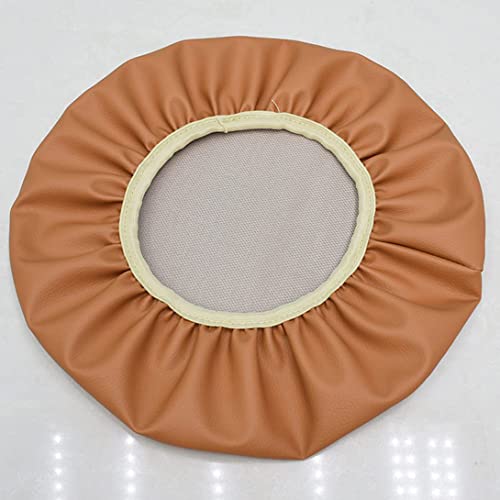 GGoty 1/2 Stück runde Hockerbezüge Barhocker Sitzkissenbezug Wasserdichter Hocker Stuhlbezug Stuhlschutz für Bar, Bürostuhl/Hocker (1 Stück - 36 cm, Khaki) von GGoty