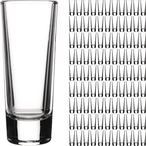 GIESSLE® 100 Stück große Schnapsgläser Wodka Gläser Pinnchen Likörgläser Shotglas von GIESSLE