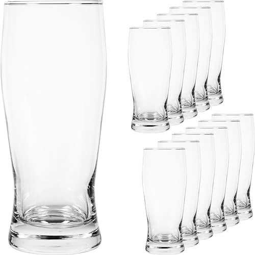 GIESSLE® 12 Stück kleine 0,33L Biergläser (griffige Form) aus Glas, spülmaschinenfest von GIESSLE
