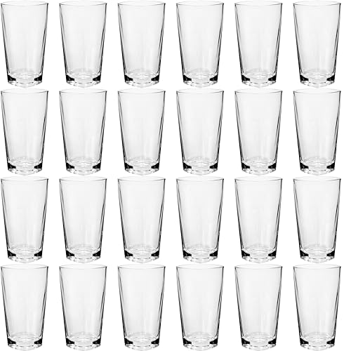 GIESSLE® 24 eckige Wassergläser [ 360ml groß ] Trinkglas Longdrinkgläser Set (6132) von GIESSLE