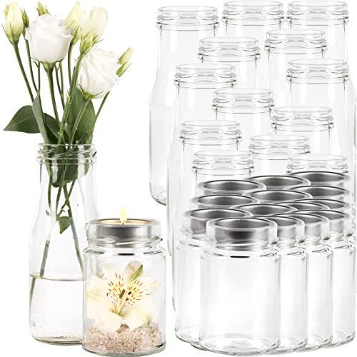 Giessle® 30er Set mit individuell befüllbarem Teelichthalter und Flaschenvasen aus Glas von GIESSLE