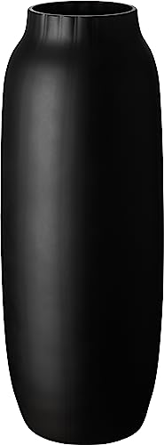 Giessle® Bodenvase 50cm hoch Glasvase groß XL Vase aus Glas für Pampasgras (Schwarz matt) von GIESSLE