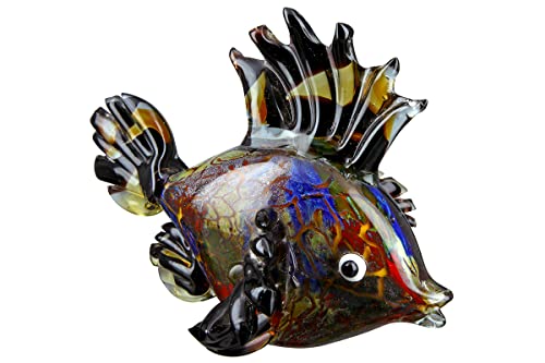 GILDE GLAS art Fisch Pondo - mundgeblasen - jedes Teil EIN Unikat - Breite ca. 24 cm von GILDE GLAS art