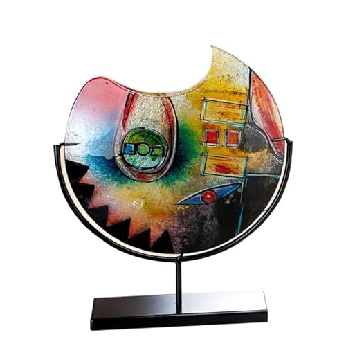 GILDE GLAS art Glas Vase - Geschenke für Frauen - Deko Wohnzimmer - Höhe 37 cm von GILDE GLAS art