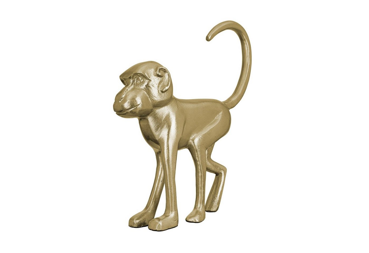 GILDE Dekofigur GILDE Skulptur Monkey - gold - H. 34cm x B. 30cm von GILDE