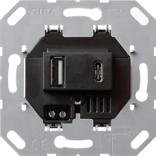 USB-Spannungsversorgung 2f Typ A/C Einsa GIRA 236900 von GIRA