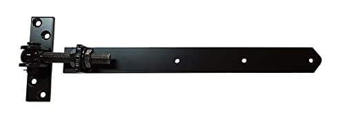 Ladenband | Torband | einstellbar | verstellbar, Längen 300-1000 mm lang (Länge: 400 mm, verzinkt. schwarz pulverbeschichtet) von GK