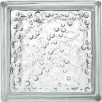 Luxfera Glasblock 19x19x8 cm, transparent blasig glänzend (1908P) - Glassblocks von GLASSBLOCKS