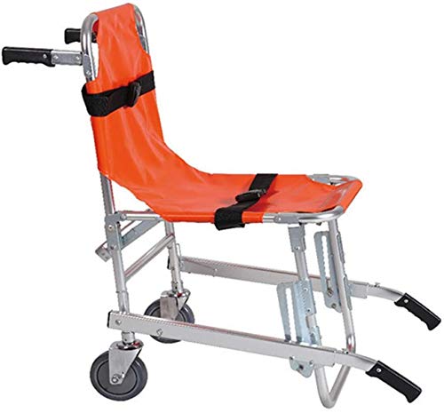 GLDWEY Rollstuhl-Treppenlift, zusammenklappbarer Treppensteiger-Rollstuhl für behinderte ältere Menschen, Mobile tragbare Treppen-Rollstuhllifte können Treppen hinauf- und hinunterfahren von GLDWEY