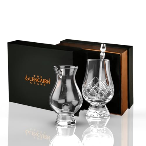CUT GLENCAIRN Whiskeyglas mit Wassertropfer und Krug Geschenkset von GLENCAIRN