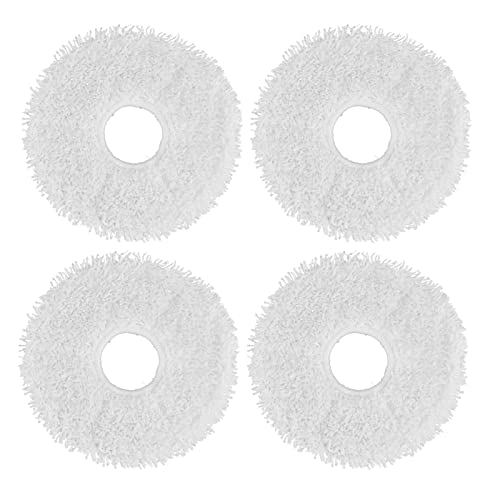 GLOGLOW 4pcs Kehr-Mop-Pad, Reinigungspads Ersatz Waschbare Wischpads Wiederverwendbare Wischpads Kompatibel für DEEBOT X1 KehrroboterBodenmatten von GLOGLOW