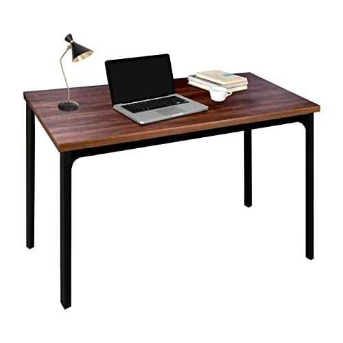 Bürotisch 47-Zoll-PC-Schreibtisch for das Heimbüro for Arbeiten, Lernen, Schreiben oder Spielen. Moderner, minimalistischer Laptop-Workstation-Schreibtisch, stabiler schwarzer Stahlrohrrahmen PC-Tisch von GLigeT