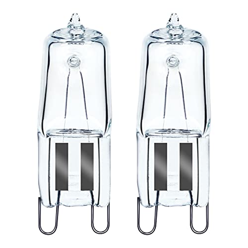 GMY Halogen G9 40W 230V Backofenlampe Oven Lampe Für Backofen- und Mikrowellenanwendungen 300 Grad C Hitzebeständige Glühbirnen 2er Pack, Warmweiß von GMY