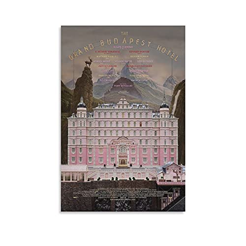 Mingki Grand Budapest Hotel Movie Poster Leinwand Kunst Poster und Wand Kunst Bild Druck Moderne Familie Schlafzimmer Dekor Poster 08x12inch(20x30cm) von GNKIO