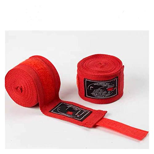 GOBBIS Kinesiotapes,Tape Kinesio 2pcs / Breite 5 cm Länge 5M Cotton Sport Kickbox Strap Sanda Boxen Bandage Bandagen packen (Color : Red Elastic, Size : 5 m) von GOBBIS