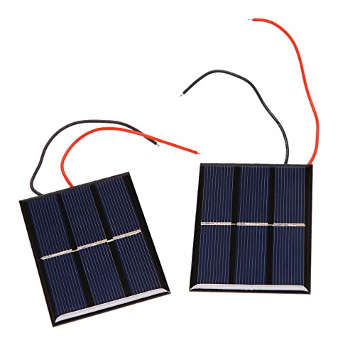 GOSER 2 Stück 1,5V 400Ma 80X60Mm -Mini Solarzellen Für Sonnenkollektoren -Diy Projekte -Spielzeug -Ladegerät von GOSER
