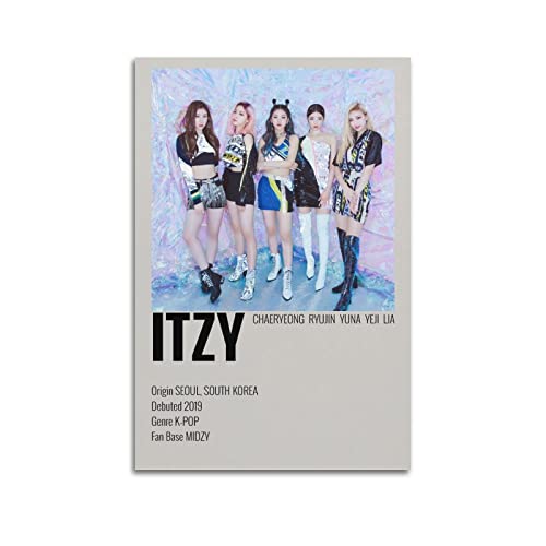 Itzy Girl Group Poster Dekorative Malerei Leinwand Wandkunst Wohnzimmer Poster Schlafzimmer Malerei,Wandkunst Bilddruck Moderne Familienzimmer Dekor 08x12inch(20x30cm) von GOSER