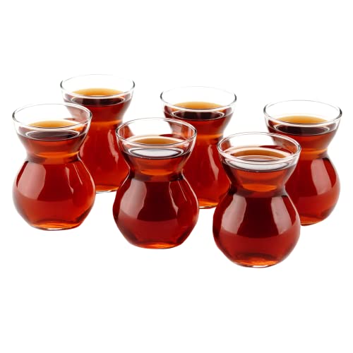 GOSOYO Türkische Teegläser (6 Stück), Arabisch Persische Teetassen & Whisky-Verkostungsgläser (5oz/145ml) von GOSOYO