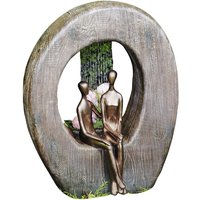 GRANIMEX Teichfigur »Paris und Helena«, Polystone, natur/bronzefarben - braun von GRANIMEX