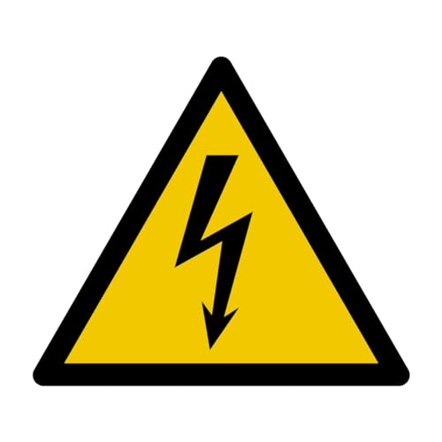 W012 – Gefahr Elektrizität – Schild und Warnschild – Maße wählbar von GRAVURE CONCEPT