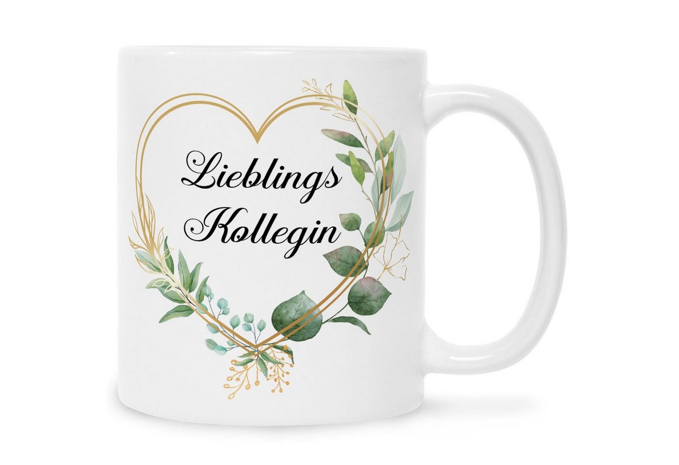 GRAVURZEILE Tasse mit Spruch - Lieblingskollegin, Keramik, Farbe: Weiß von GRAVURZEILE