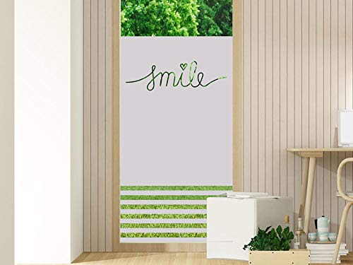 GRAZDesign Fensterfolien Sichtschutz - Fenstertattoo Glastür Aufkleber - Scheibenfolie Fenster Flur Eingangstür Terrassentür/Streifen Linien Smile / 80x110cm Breite x Höhe von GRAZDesign