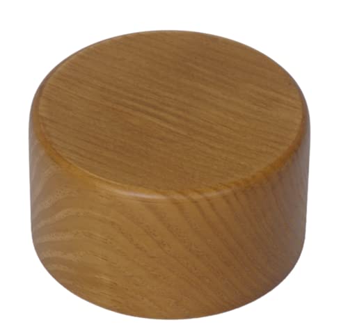GRECA Massive runde Pfosten, Höhe: 6,5 cm, lackierte Eiche, verschiedene Maße, Massivholz (Durchmesser 12 cm) von GRECA