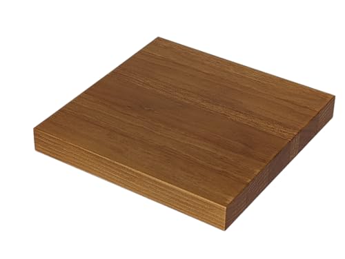 Gerade Holz-Sockel, Massivholz, Eiche, matt, verschiedene Maße (24 x 24 x 3) von GRECA