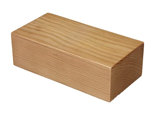 Hohe Holzsocken, Dicke 6,5 cm, Massivholz, gerade Kanten, Eiche hell matt, verschiedene Maße… (20 x 10 x 6,5) von GRECA