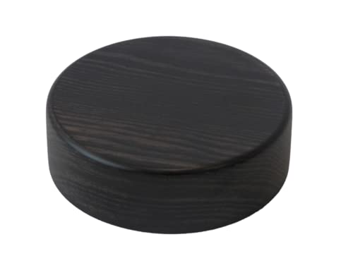 Runde Pfosten aus Massivholz, Walnusslackierung, matt, Dicke: 3 cm, verschiedene Maße. (Durchmesser 10 x 3 cm) von GRECA