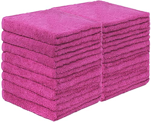 GREEN MARK Textilien 20er Pack Frottier Gästetücher mit Aufhänger 30x50cm GÄSTETUCH GÄSTE-Handtuch Farbe: Pink von GREEN MARK Textilien