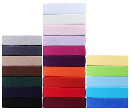 GREEN MARK Textilien Jersey Spannbettlaken, Spannbetttuch 100% Baumwolle in vielen Größen und Farben MARKENQUALITÄT ÖKOTEX Standard 100 | 140 x 200 cm - 160 x 200 cm - weiß von GREEN MARK Textilien