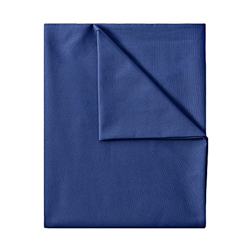 Klassische Bettlaken | Betttuch | Laken | Leintuch | Haustuch 100% Baumwolle ohne Gummizug von GREEN MARK Textilien® in vielen Größen und Farben Größe:150x250 cm, Navy blau von GREEN MARK Textilien