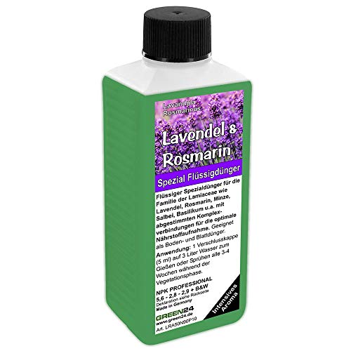 Lavendel & Rosmarin Dünger NPK Volldünger für Lamiaceae (Lavendula, Rosmarinus, Minze, Salbei, Basilikum) Pflanzen düngen von GREEN24