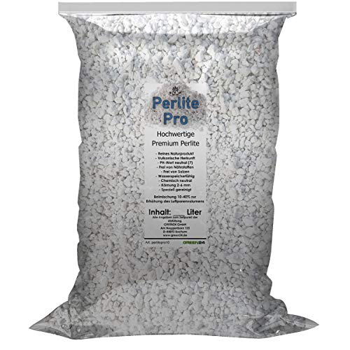 Perlite Pro 3 L zur Boden- Substratverbesserung, Bodenbelüftung, Perlit Wasserspeicherung, Bewurzelung oder Anzucht (3 Liter) von GREEN24
