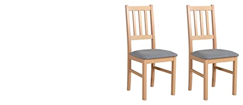 GREKPOL - 2er Set Esszimmerstühle Gepolsterter Stuhl mit Buchenholz Beinen und Weich Gepolsterte Chair für Esszimmer Küche -BOS 4 (2-er) von GREKPOL