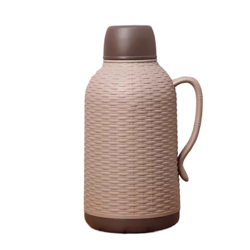 Wasserkocher Isolierte Wärmflasche, kochende Wasserflasche, Heimwärmer, altmodischer Wärmkessel, 1,6 l, for Studentenwohnheime Kettlekettle (Color : Coffee) von GRFIT