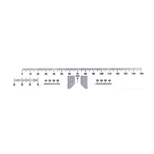 2 Stück PD Lineal Messen Sie Den Optischen Nonius PD Lineal Pupillenabstandsmesser Lineal Auge Augenwerkzeug Für Sehtest Pupillenabstandslineal Kunststoff Optisches Pd Lineal Pupillenabstandsmesser von GRONGU