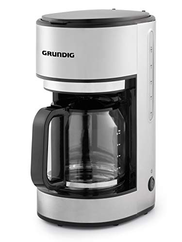 Grundig KM5620 Kaffemaschine, 1000W, 10 Tassen (1,25l), 1000, Edelstahl/Schwarz von GRUNDIG