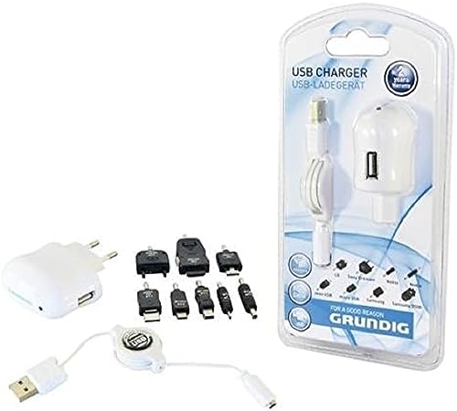 Grundig 50934 USB-Ladegerät mit Kabel (0,75m) von GRUNDIG